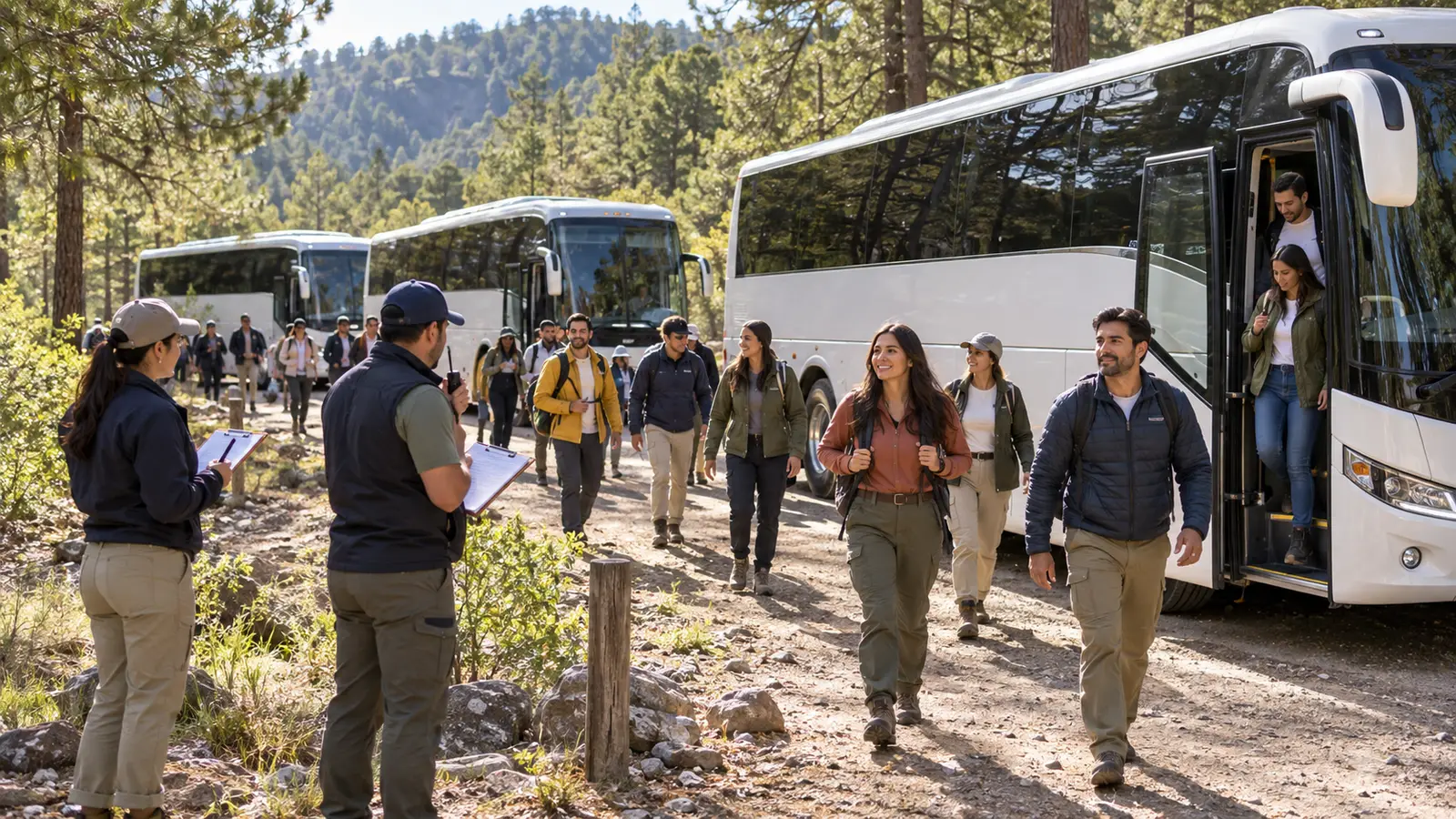 Transporte y logística para reforestaciones corporativas en México.